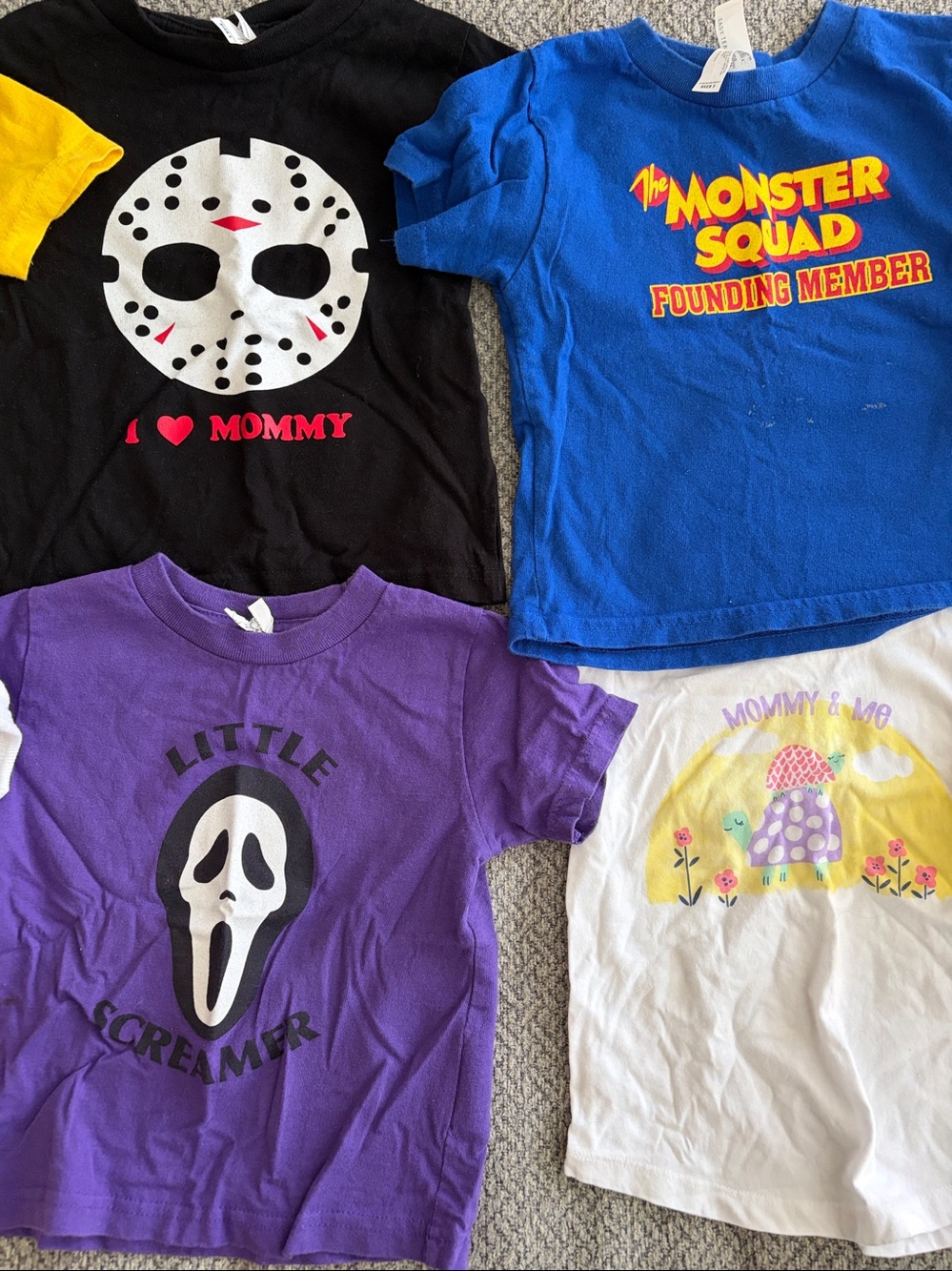 Kids Short-Sleeve Tee Bundle Monster Squad Aliens Scream Ghostface Halloween